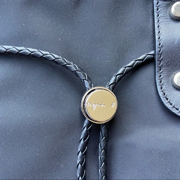 Agnes B Nylon Handbag Tote - Picture 2 of 15